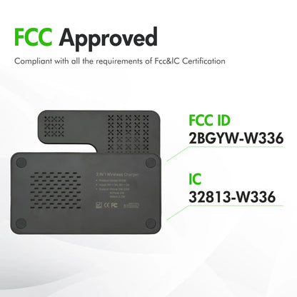 Wireless Charger,Magnetic Charging Stand Compatible with Iphone 17 16 15 14 13 12 11 Pro Max plus XS XR X 8,Charger for Apple Watch 9 8 7 6 5 4 3 2 SE, for Airpods 3 2 Pro,3 in 1 Charging Station