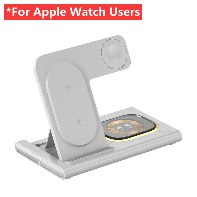 3 in 1 30W Foldable Fast Charging Dock Station for Iphone 15 14 13 12 Pro Max Apple Watch 8 7 6 Airpods Watch Wireless Charger